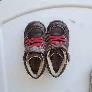 Toddler boys brown boot